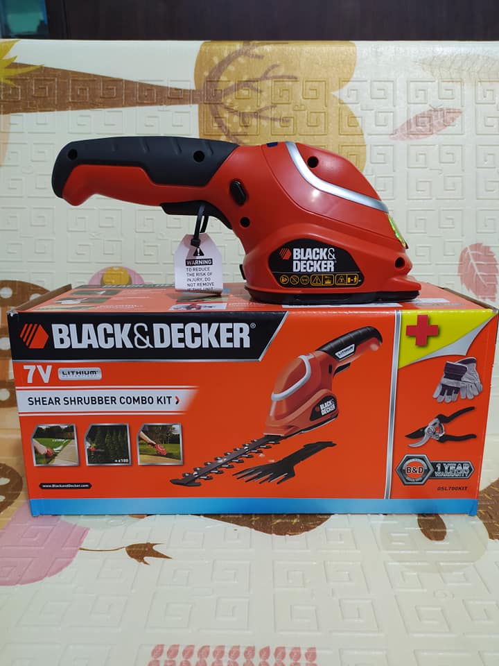 MÁY TỈA CÀNH CÂY CẦM TAY DÙNG PIN 7V BLACK & DECKER GSL700KIT-B1- HÀNG CHÍNH HÃNG