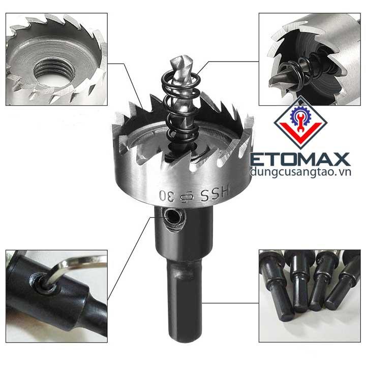 Mũi khoan khoét lỗ HSS cao cấp bộ 13 chiếc