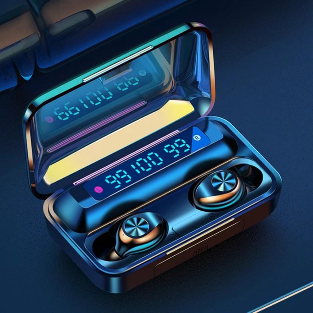 Tai nghe bluetooth không dây Yoking F9 10 phiên bản thế hệ 10 âm thanh nghe gọi HD, nút điều kiểm cảm ứng hàng chính hãng