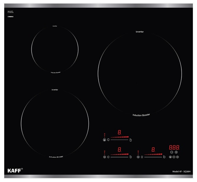 Bếp Từ 3 Vùng Nấu Vuông KAFF KF-SQ38IH - Hàng Chính Hãng
