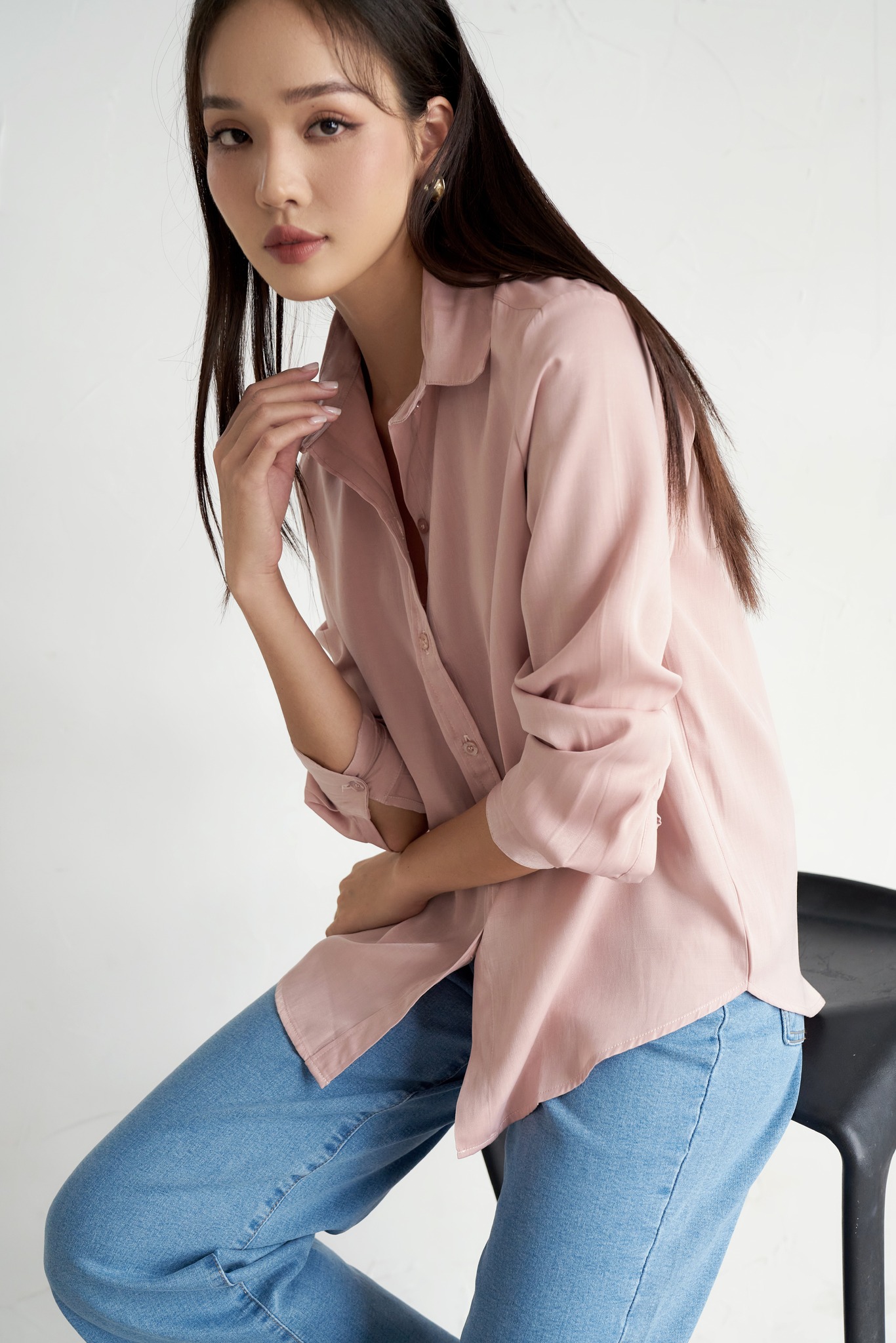 OLV - Áo sơ mi Blush Long Sleeve Top