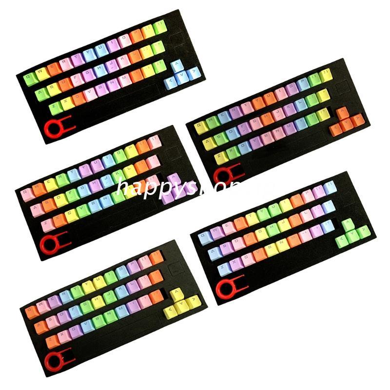 Bộ Phím Thay Thế Cho Bàn Phím Cơ Hsv Pbt 37 Phím Màu Cầu Vồng Gradient