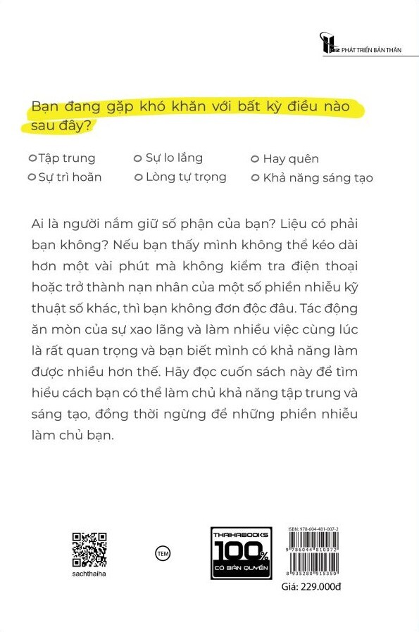 Sống Thông Minh - Kiểm Soát Sự Phân Tâm Trong Thời Đại Số Và Tận Hưởng Cuộc Sống Trọn Vẹn - Brian Solis - Phí Mai dịch - (bìa mềm)