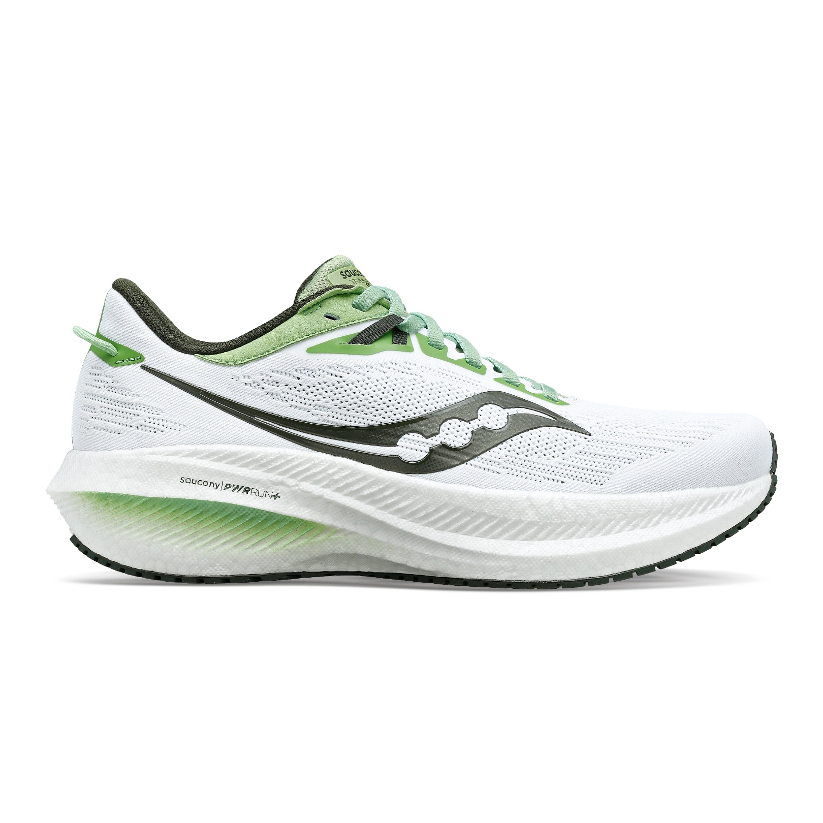 Giày Chạy Bộ Nam Saucony Triumph 21 - White/Umbra