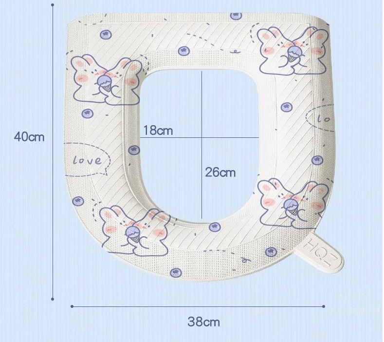 Đệm lót bồn cầu giúp chống thấm nước, giữ ấm ngồi siêu mềm mại dễ dàng vệ sinh
