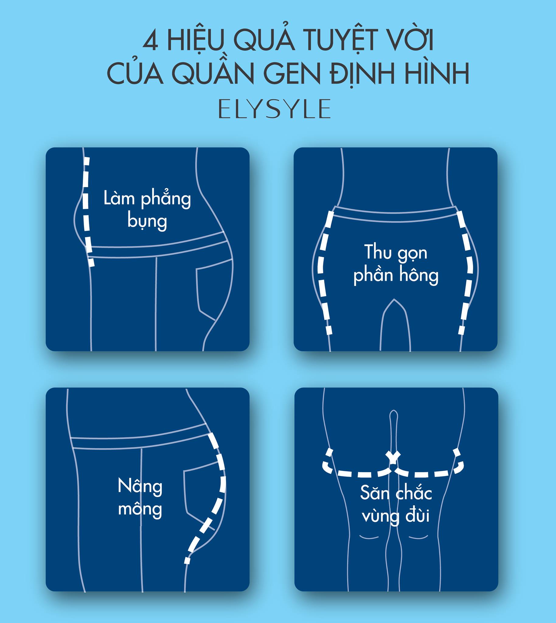 Quần gen định hình Elysyle - hỗ trợ giãn tĩnh mạch, đau mỏi lưng hiệu quả