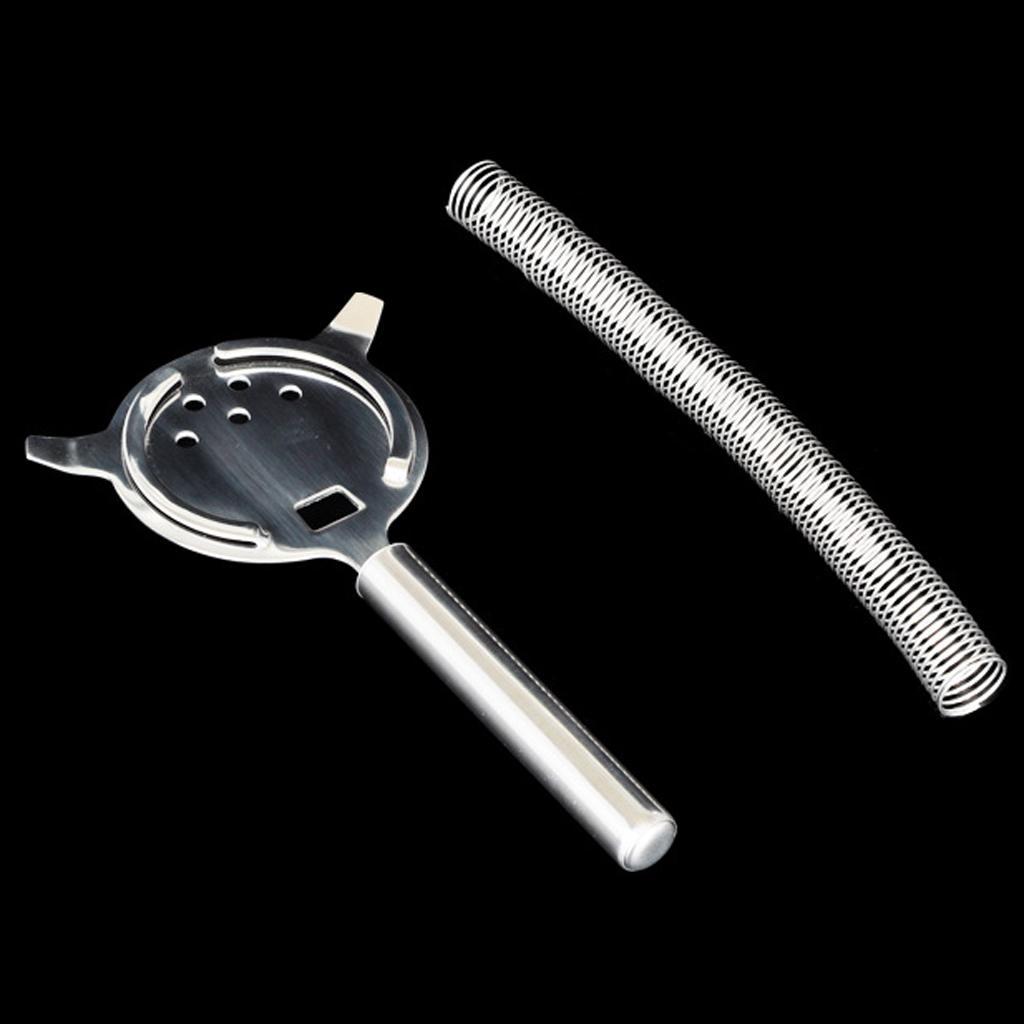 Cocktail Strainer Stainless Steel Strainer Bartenders Bar silvery