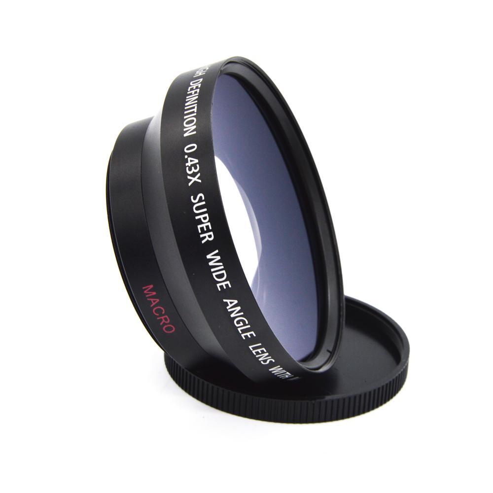 0.43x Wide Angle Lens Super High Resolution for 62mm Front Threads Camera