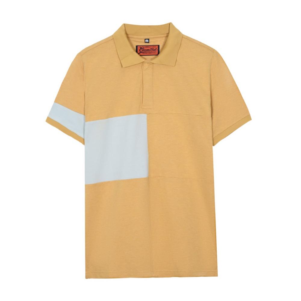 Áo Polo nam phối màu CHEMICAL 2103017 chất cotton cao cấp, dày dặn, chuẩn form - MENFIT