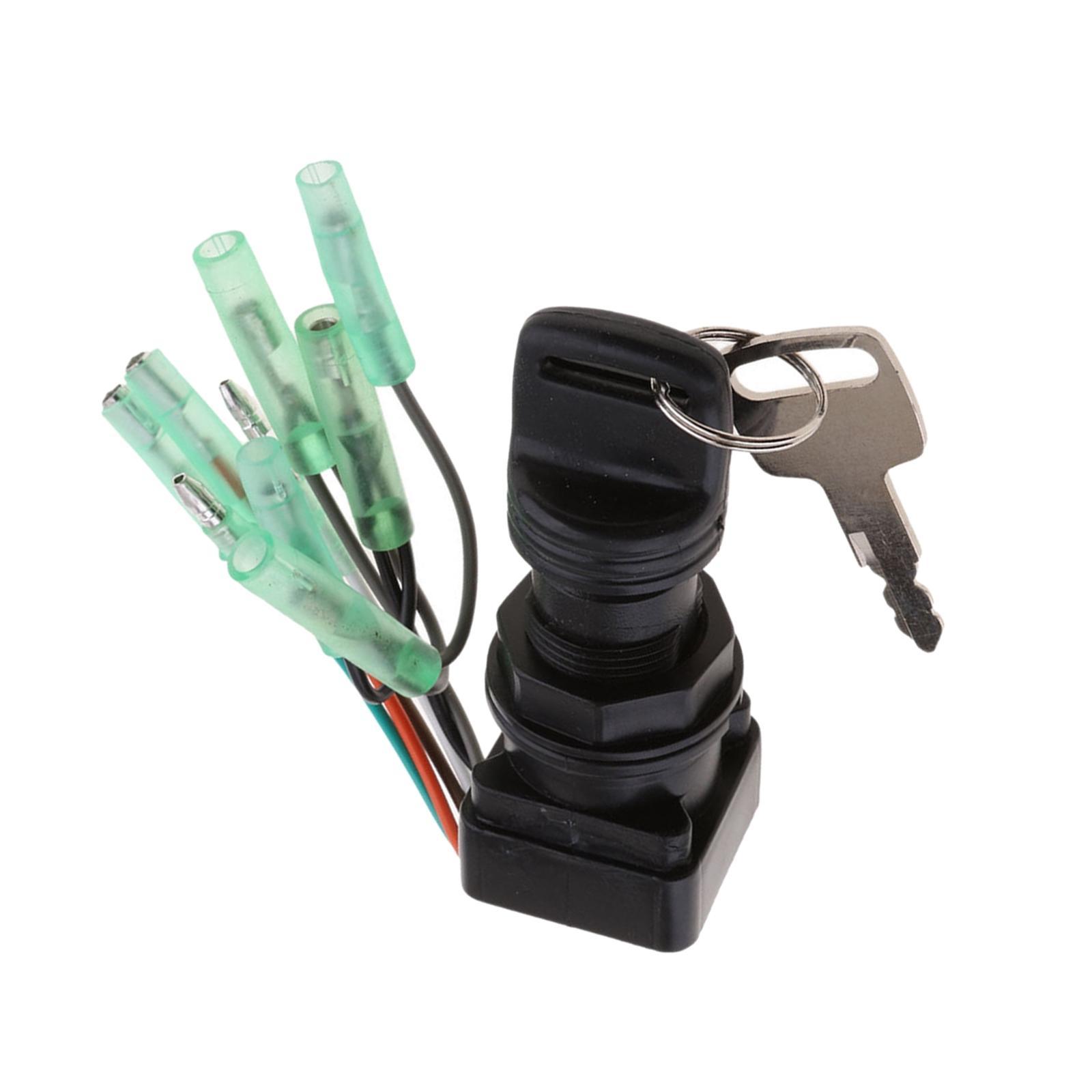 Boat Ignition Key Switch Assembly Sturdy Accessory Parts Easy Installation Outboard Motor Control Box Replacement Upgrade Repair 37110-92E01