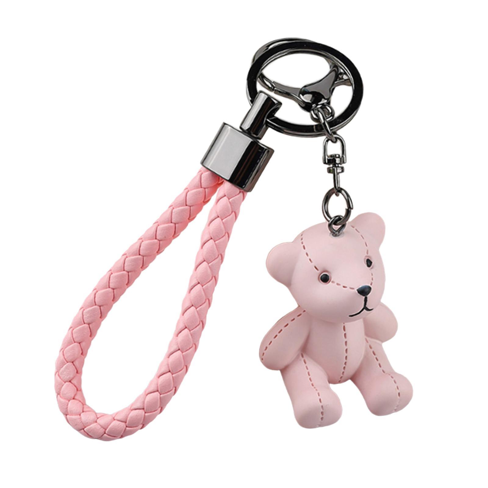 Bear Key Chain Pendant Resin Animal Pendant Creative Gift Car Bag Keychain