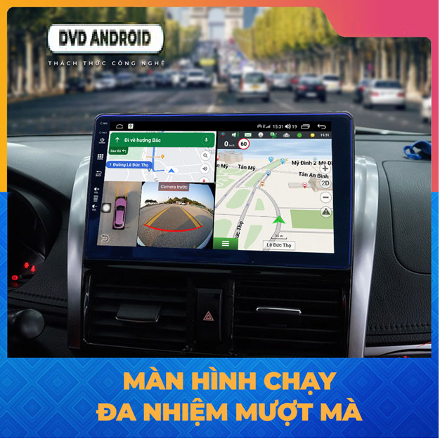 Màn Hình DVD Android A.5 NEW 9INCH Hệ điều hành Android 10.Bộ nhớ 2GB RAM+ 32GB ROM Màn hình QLED HD dùng tốt hơn dưới ánh sáng mặt trời.có thể sử dụng vô số ứng dụng hấp dẫn như: Youtube, Netflix, VTV Go, K+, Spotify,…