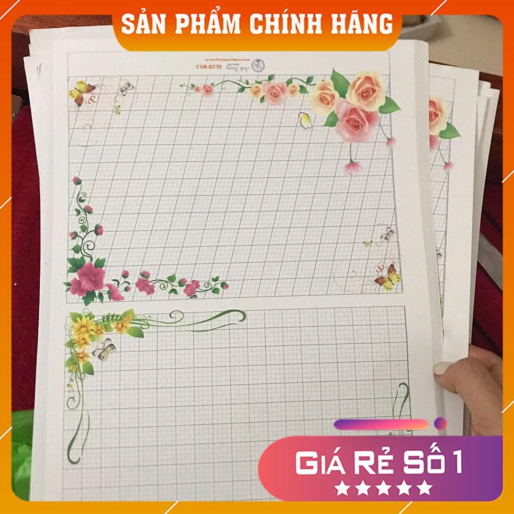 Mẫu Giấy Hoa Ánh Dương Luyện Viết Chữ Đẹp M5.1