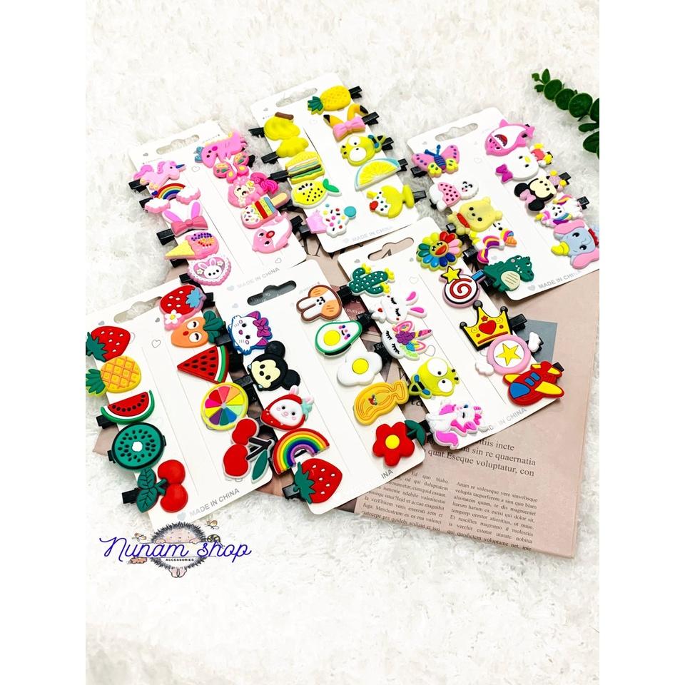 Set 10 kẹp mỏ vịt họa tiết đáng yêu -Nunam shop