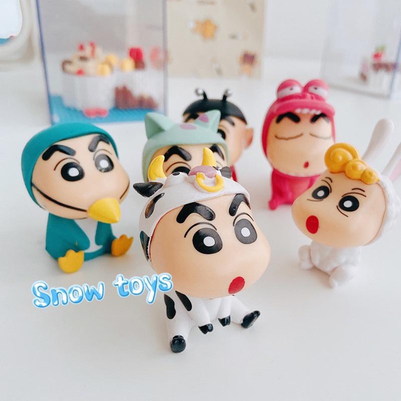 Mô hình Shin Cậu bé bút chì Shinnosuke - Shin chan Cosplay dễ thương bền màu chất liệu an toàn Đồ chơi quà tặng 4,5~6cm