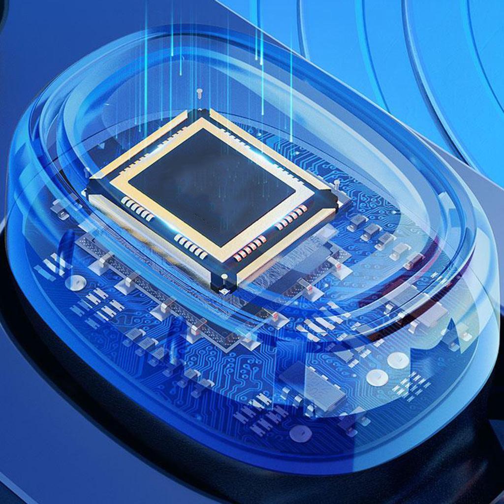 Binaural Wireless Bluetooth 5.0 Sport Earbuds  Display White