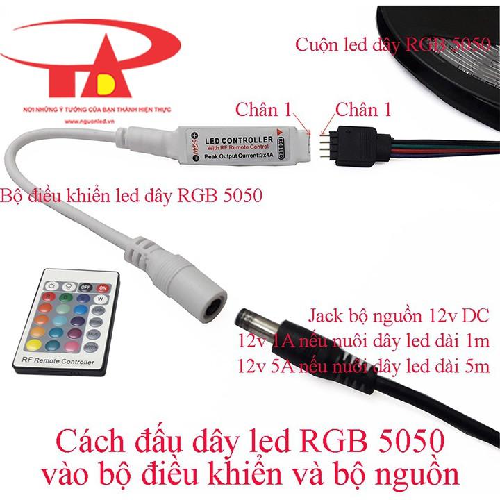 Đèn led dây dán 5m 5050  - 5050RGB