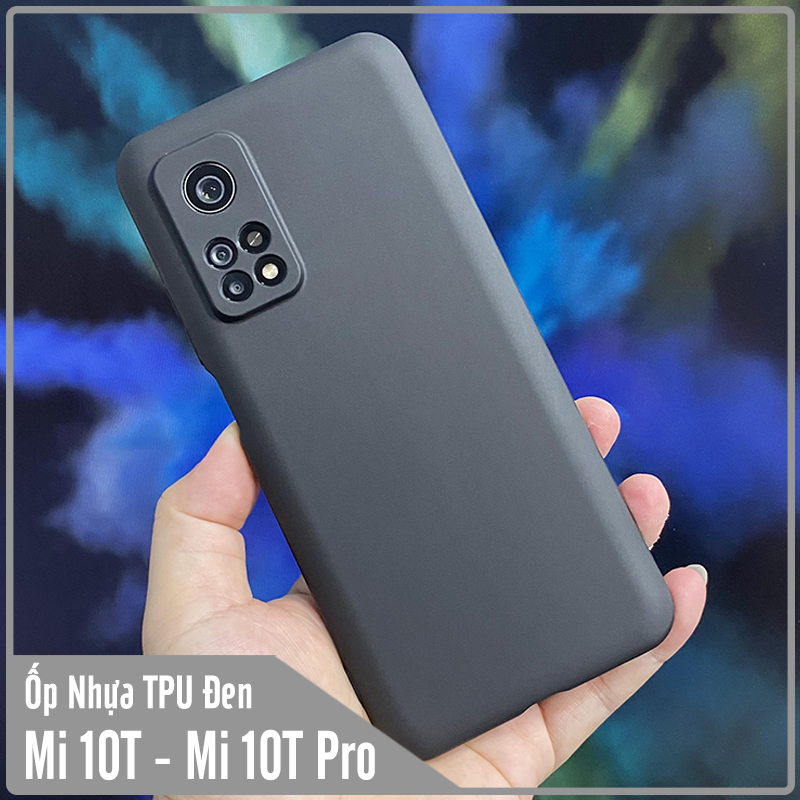 Ốp lưng cho Xiaomi Mi 10T - Mi 10T Pro 5G nhựa dẻo TPU Đen - che camera