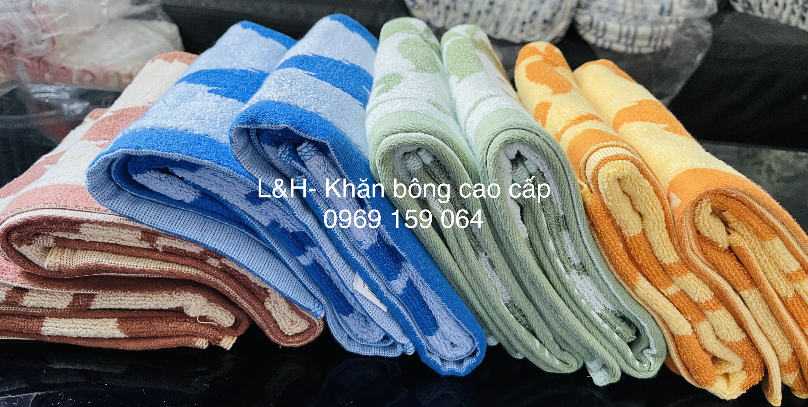 Khăn tắm cotton cao cấp, Hoa Nở, Tân Thịnh, KT 50x100cm