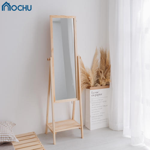 Gương Kệ Soi Toàn Thân Khung Gỗ OCHU - Mirror Shelf - Natural