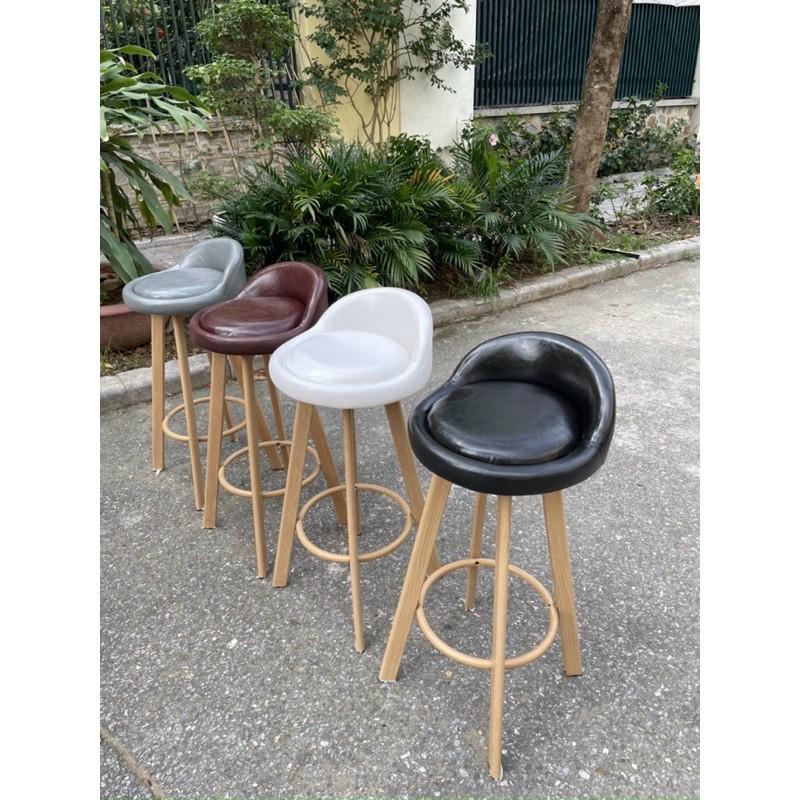 GHẾ GHINA BAR CHÂN CỐ ĐỊNH NỆM DA - Ghế Bar