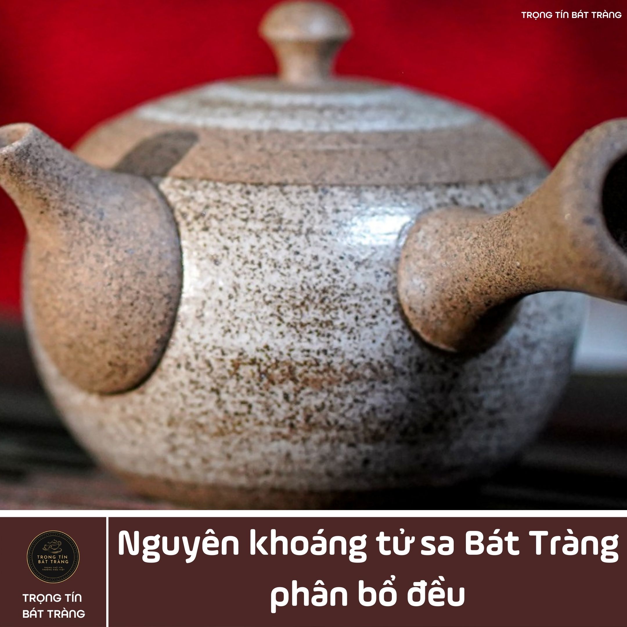 Ấm Trà Đạo, Ấm Uống Trà Độc Ẩm, Song Ẩm TÁNH KHÔNG Gốm Hồng Sa Bát Tràng Trà Gia Quán Họa Tiết Trơn Ánh Kim Sa