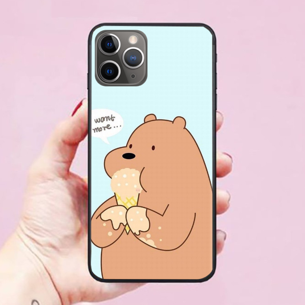 Ốp lưng dành cho điện thoại iPhone 12 Pro Max hình Chú Gấu Cute