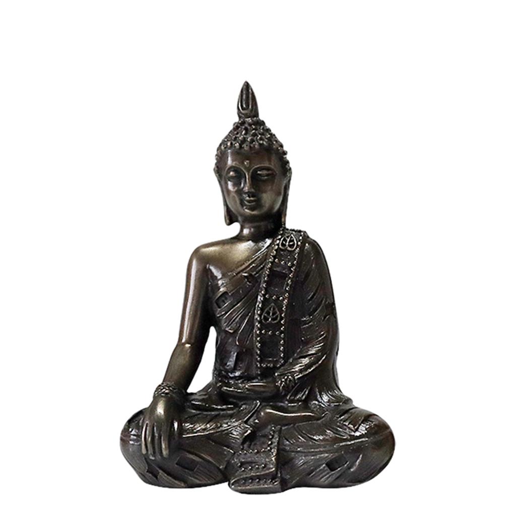 Buddha Statue Buddism Figurines Sculpture Zen Meditation Home Decor