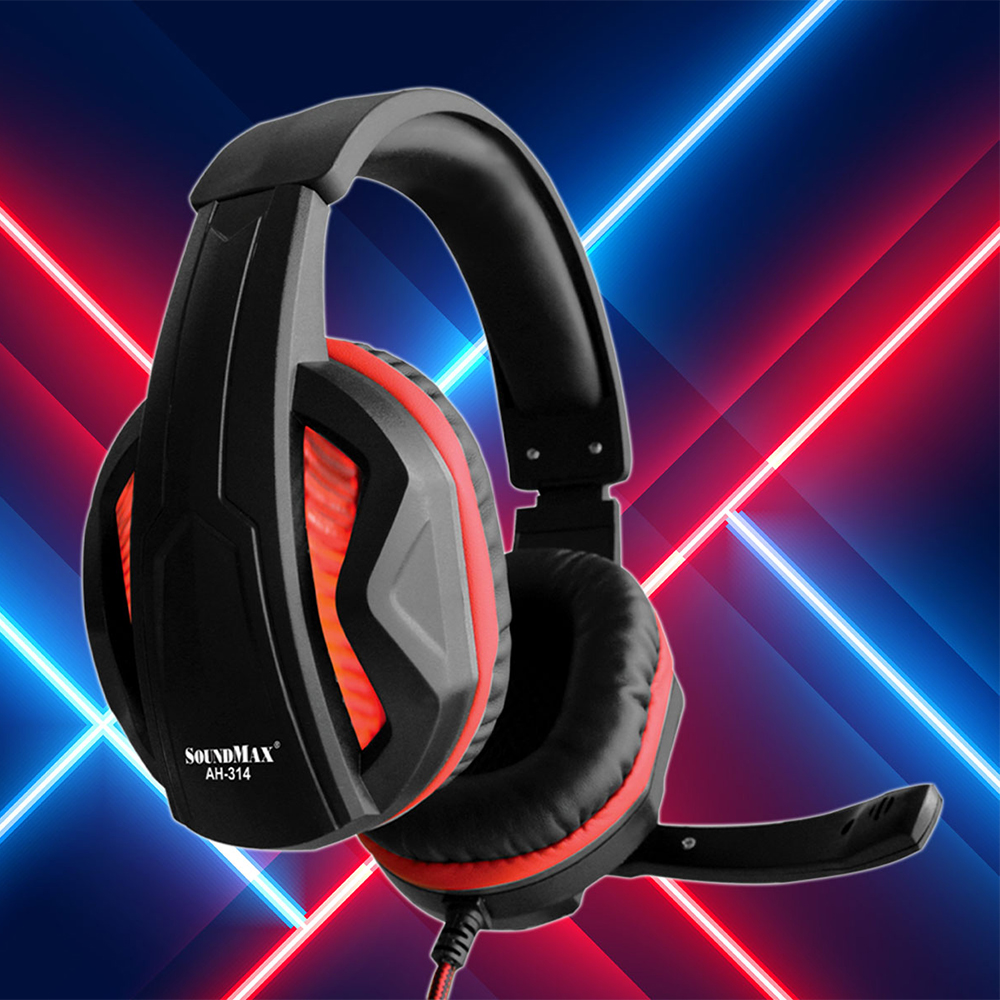 Tai Nghe Chụp Tai Có Micro Tích Hợp SoundMax AH-314 | Gaming Headset SoundMax AH314 - Hàng Chính Hãng