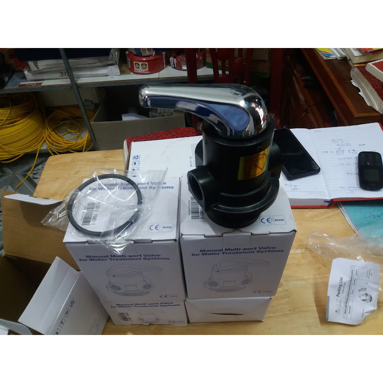 Van 3 ngã,van lọc nước,van 3 cửa,van cơ máy lọc nước, phi 27 xử lý nguồn nước nhiểm phèn
