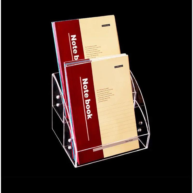Kệ mica trưng bày sách, nhiều ngăn - 2 tầng 2 Ngăn