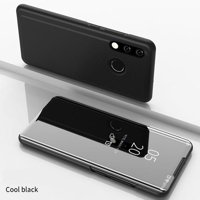 Bao Da Tráng Gương Thời Trang Cho Huawei P40 P20 P30 Lite Pro Y7 Y6 P Smart 2019 Mate 20 Lite Honor 20 10 9 Lite 8x 8a 10i 9x
