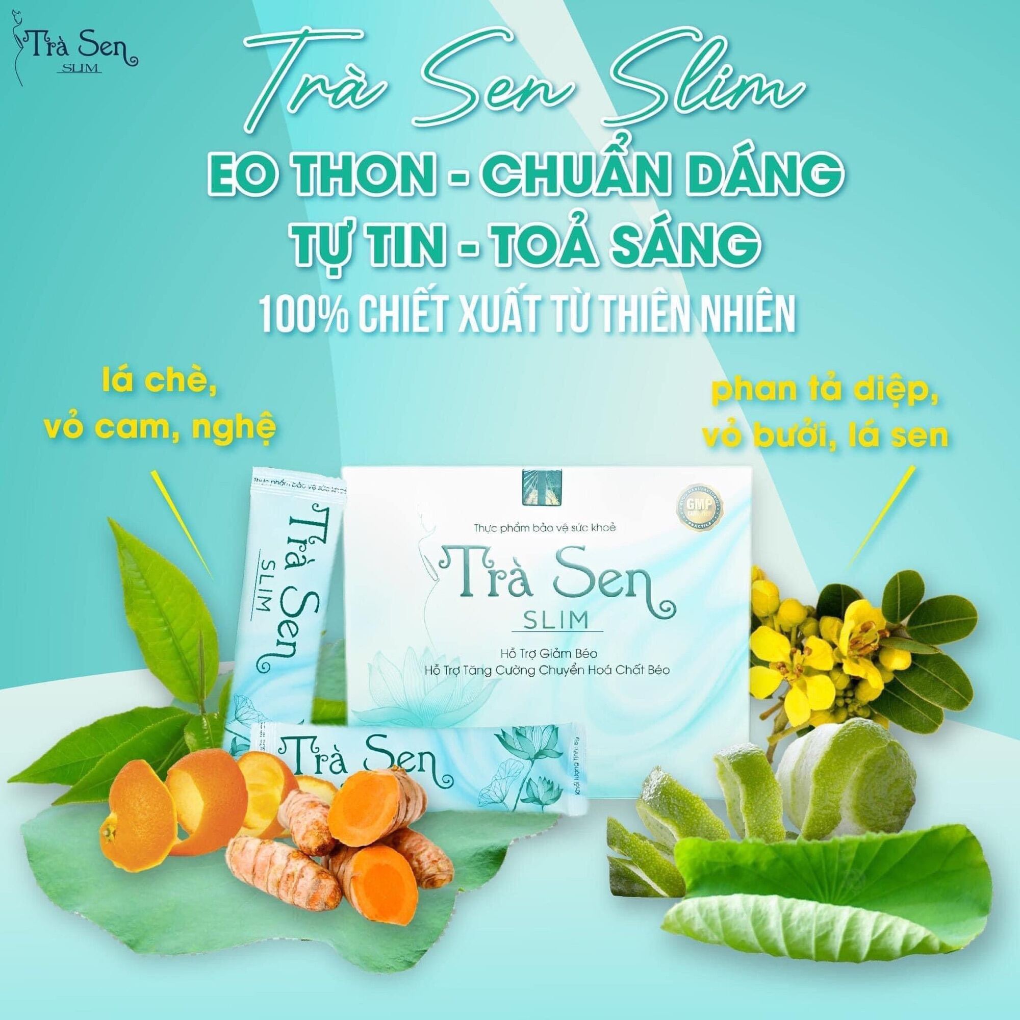Trà Sen Slim liệu trình 30 ngày - Giả.m cân, Hỗ trợ giảm bắp tay, giảm eo, giảm đùi. Cam kết giảm ít nhất 2-7kg/hộp