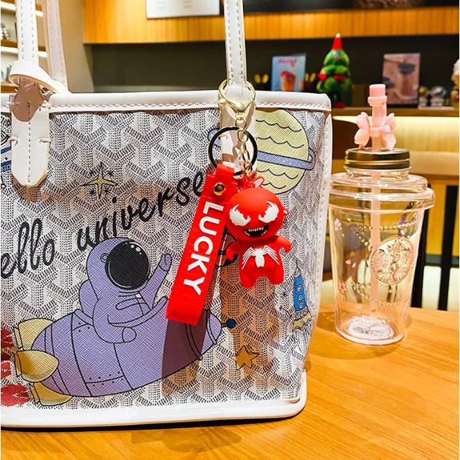 Móc Khóa Avenger Người Nhện Spiderman Ác Quỷ PVC Loại Tốt