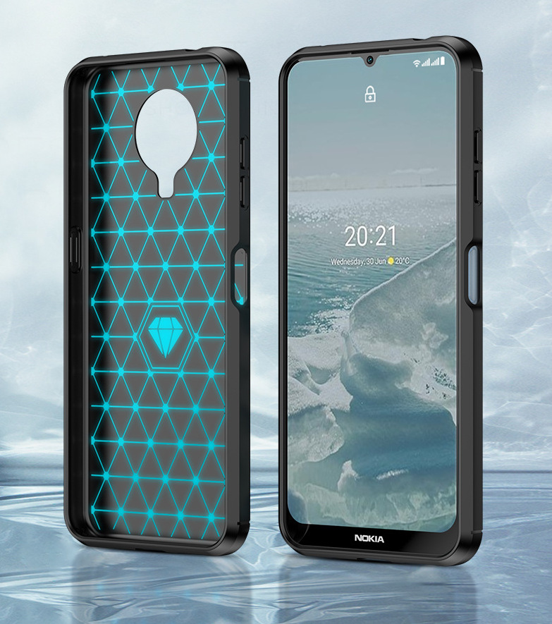 Ốp lưng chống sốc Vân Sợi Carbon cho Nokia G10/ G20 - Hàng nhập khẩu