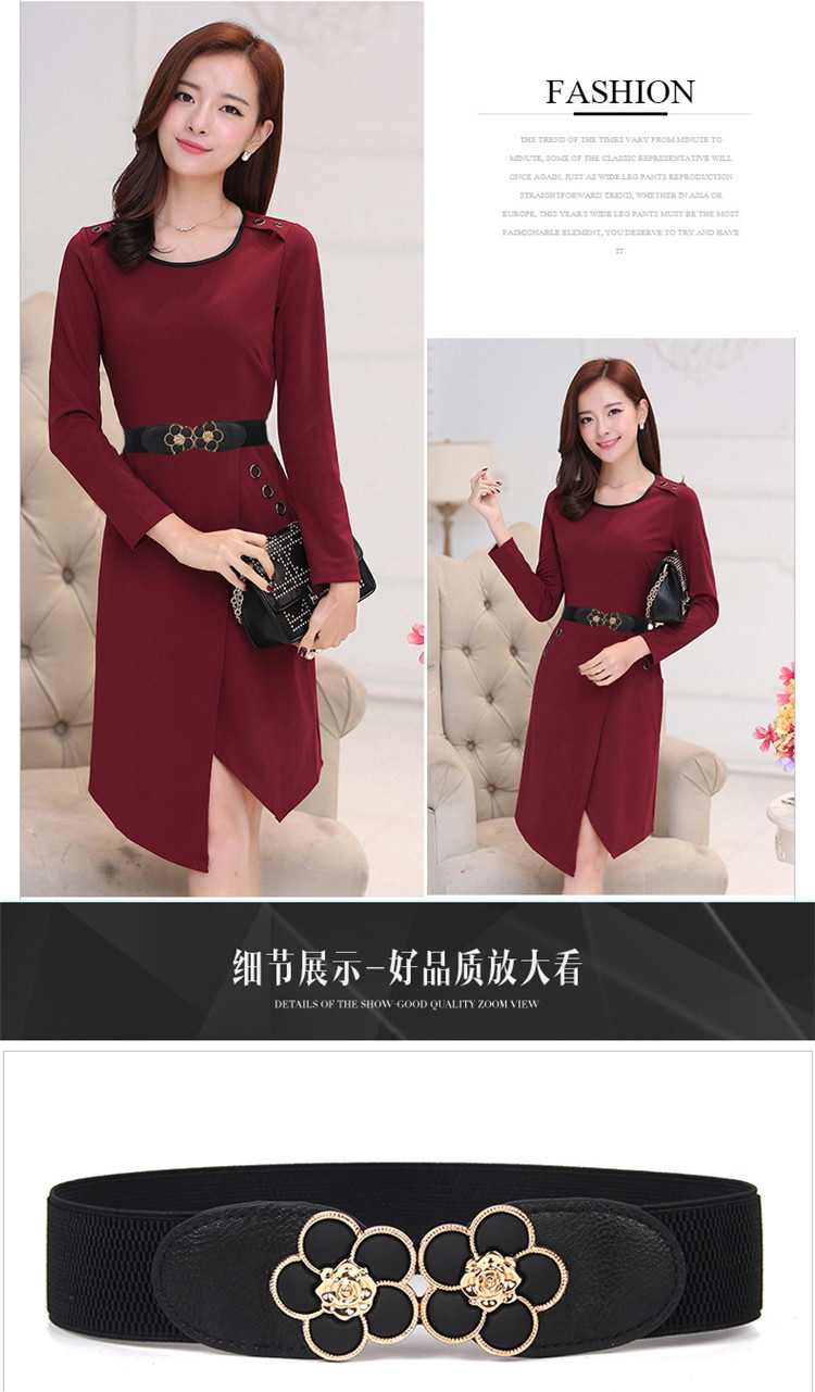 Dây nịt thắt lưng nữ đai váy co giãn thời trang Hàn quốc bản nhỏ 4cm dona23062401