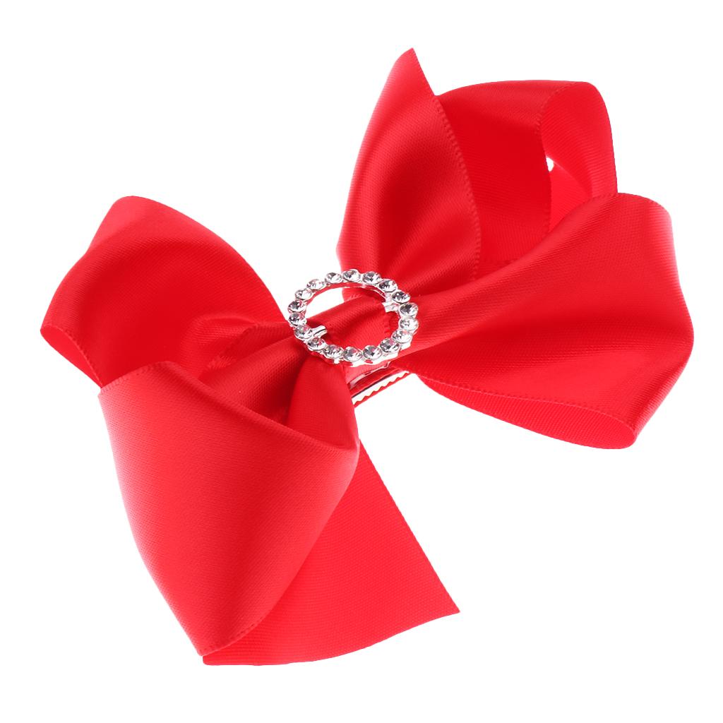 Kids Baby Bow Hairpins Hair Clip Kids Barrette Hair Accessories Red