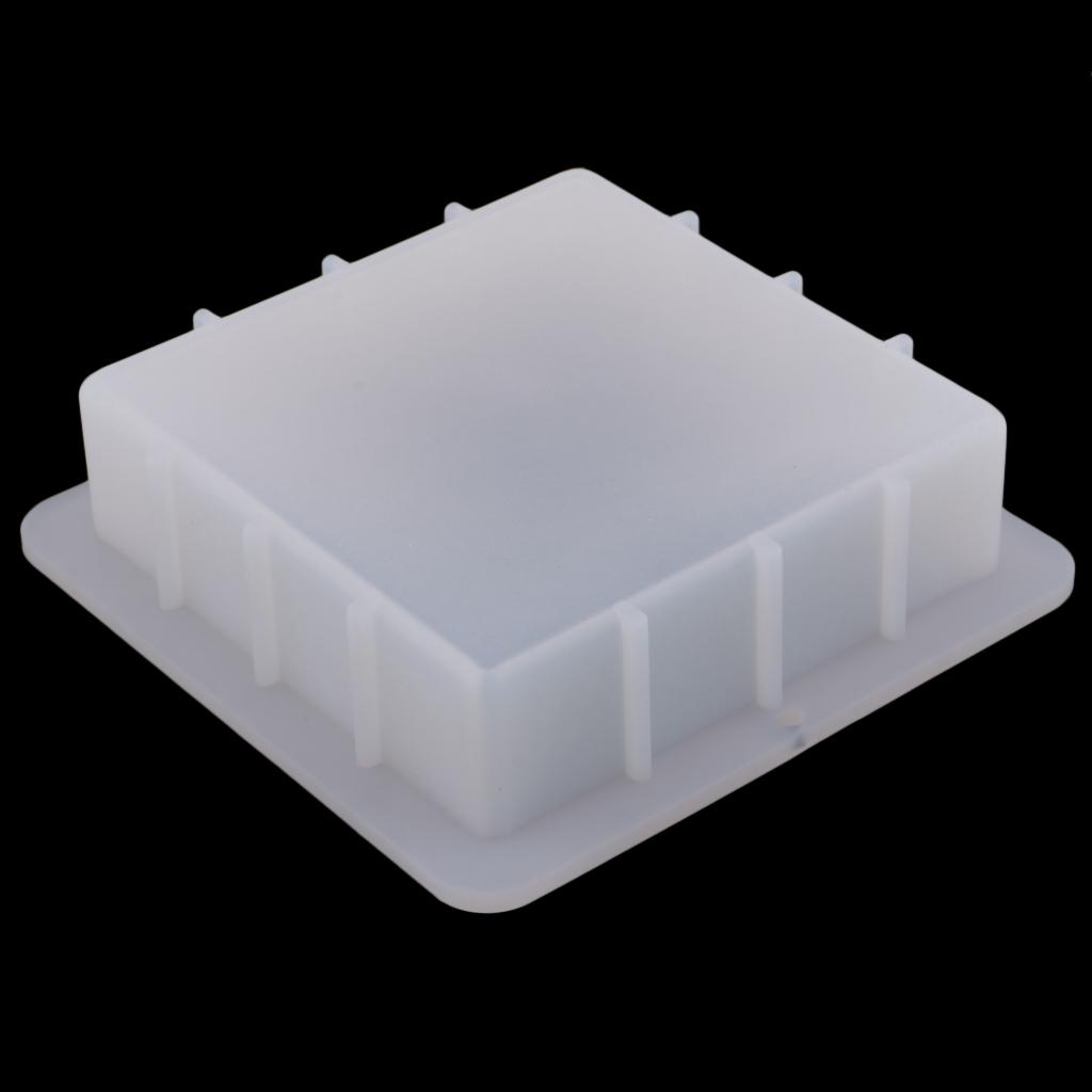 Square Silicone Soap Mold Easy Removal Handmade Soap Loaf Mould Baking Tools