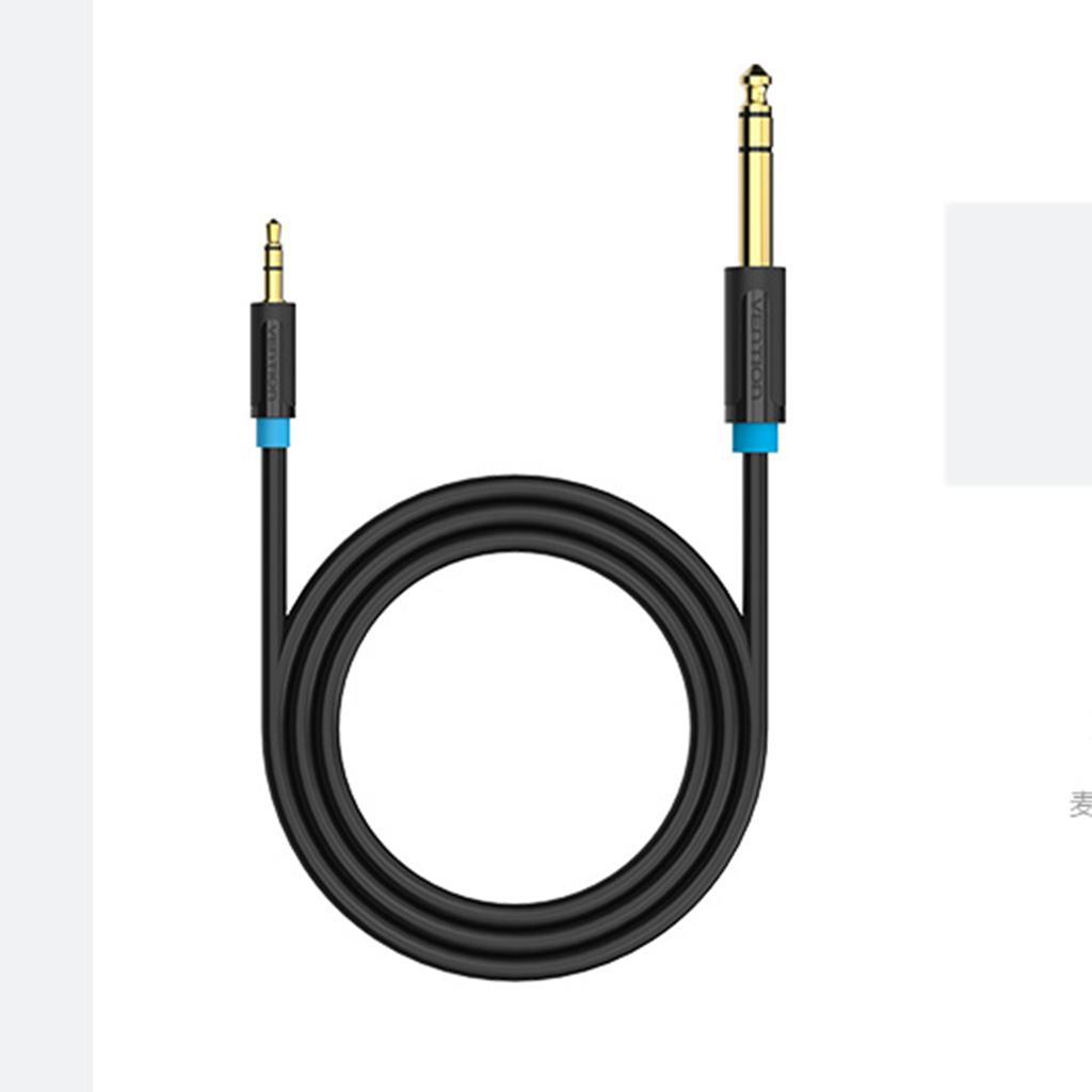 3.5mm to 6.35mm 1/4'' Headphone Jack Plug and Adapter Cable Cord