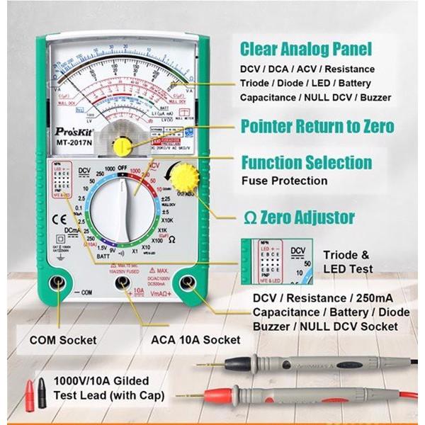 Đồng hồ vạn năng đo lường Pro'skit MT-2017N