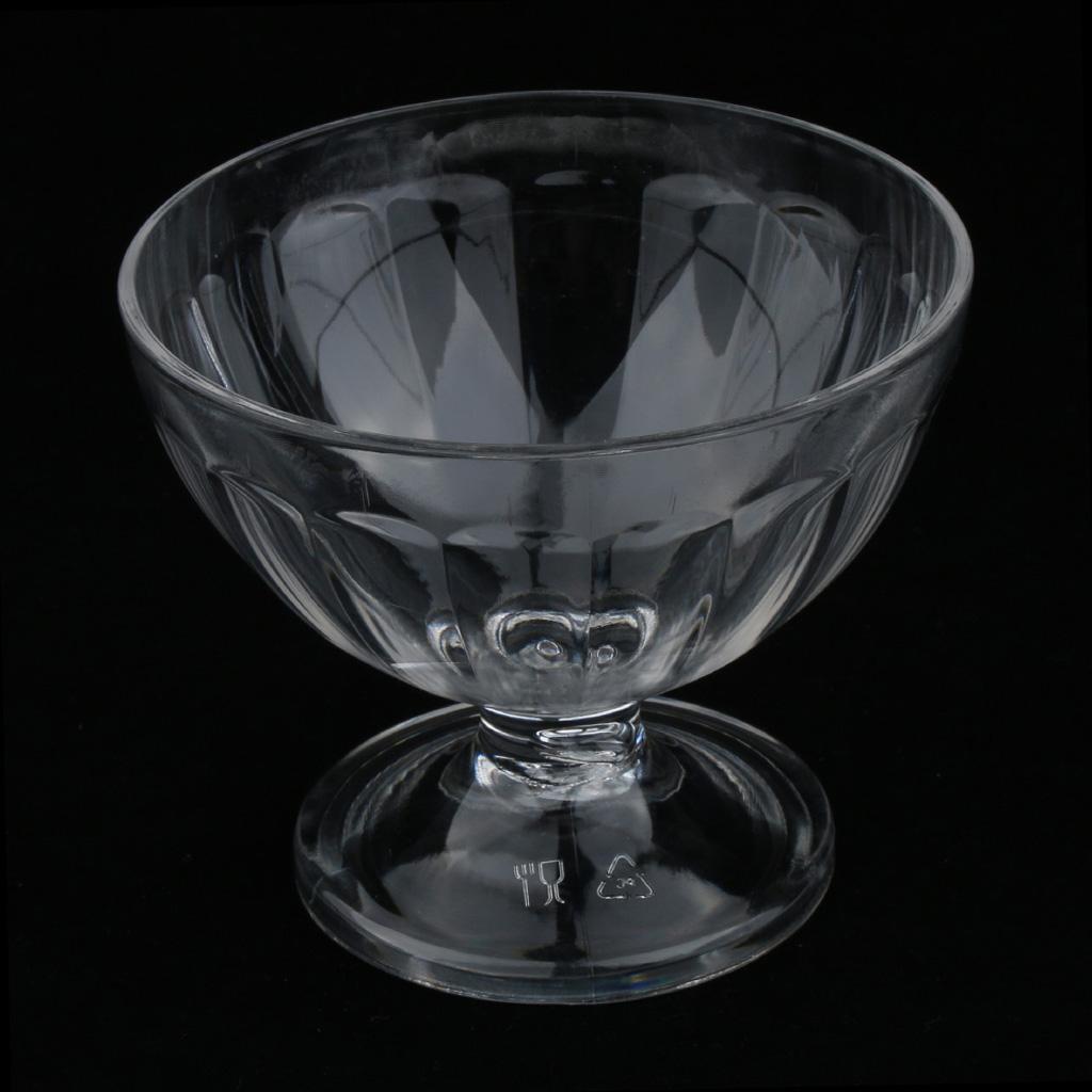 Clear Acrylic Ice Cream Cup Sundae Cup Fruit Dessert Bowl Milkshake Cup #1