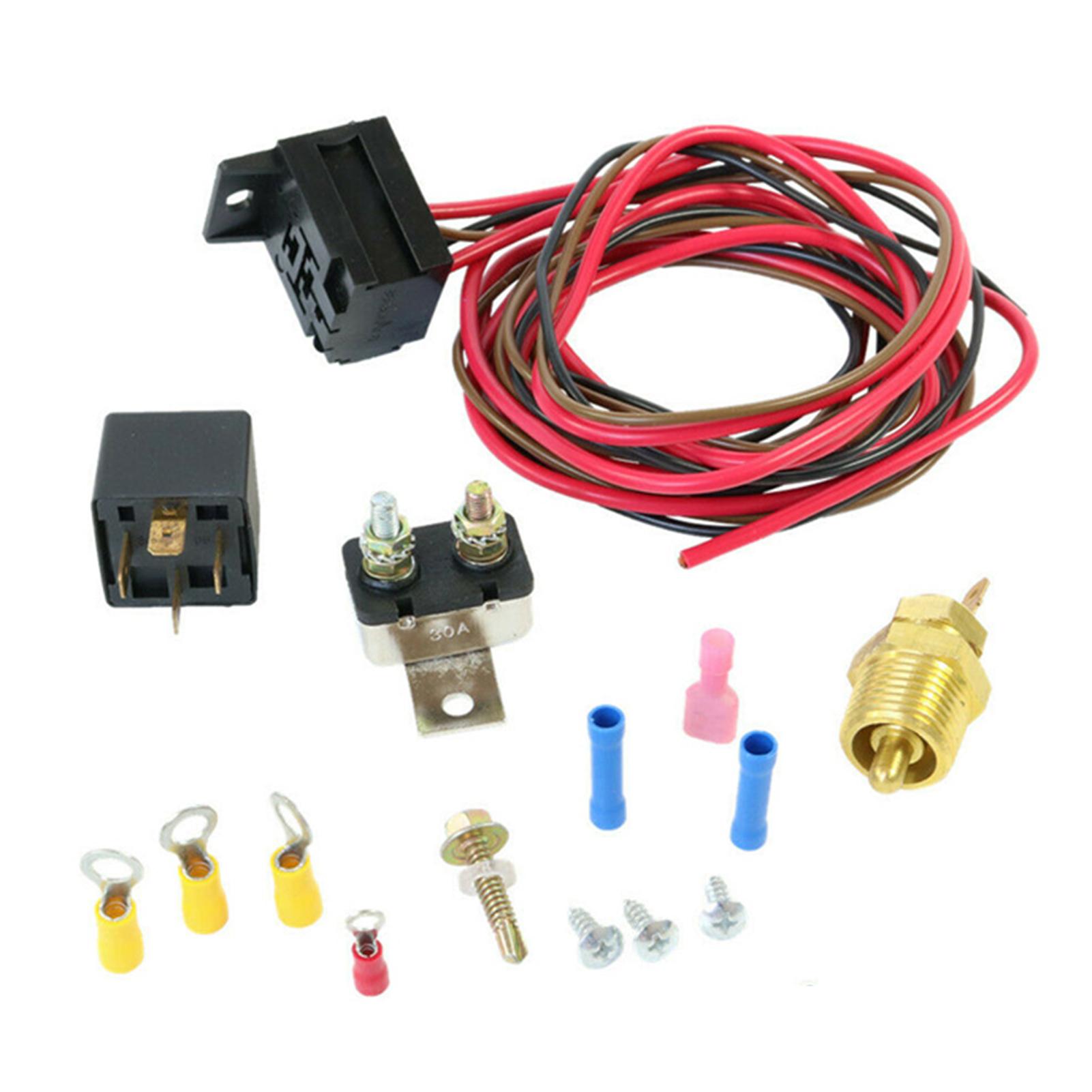 Mua Electric Radiator Engine Fan Thermostat Temperature Switch Relay Kit 3/8''  427 454 Tiki