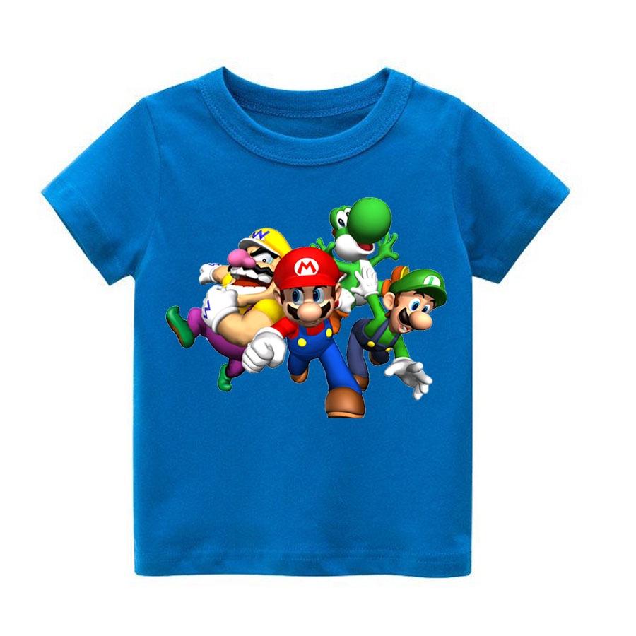 Áo thun trẻ em biệt đội mario Có size người lớn, King Cotton