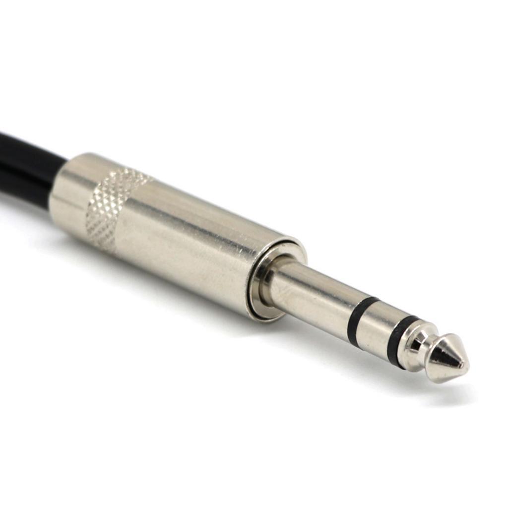 2x  1/4"  2X 6.5mm TRS   Y Splitter Cable Connector