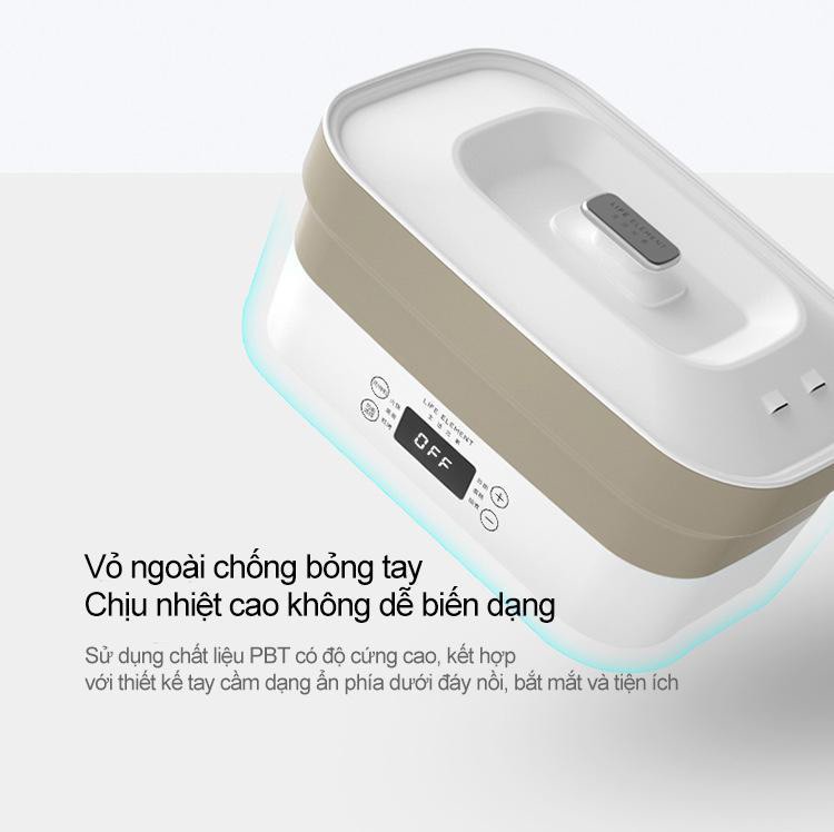 Nồi điện đa chức năng xếp gọn đi du lịch công tác