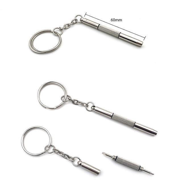 Móc chìa khoá tua vít đa năng, chuyên dụng sửa chữa đồng hồ/chỉnh ốc vít cho kính mát,kính cận,kính thời trang