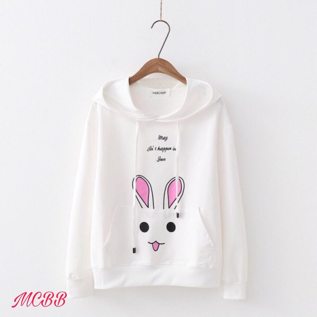 Áo thun hodie tay dài cho bé gái và mẹ chất thun cotton xinh mát có 4 màu như hình