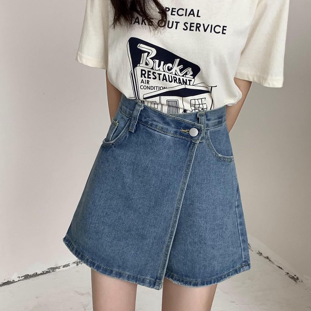 Quần Short Giả Váy Phong Cách Đơn Giản_G2