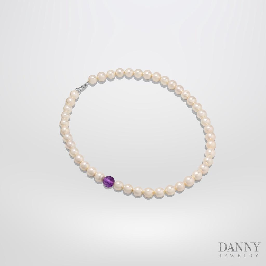 Dây chuyền Ngọc ốc Khoá bạc Danny Jewelry DNNO002