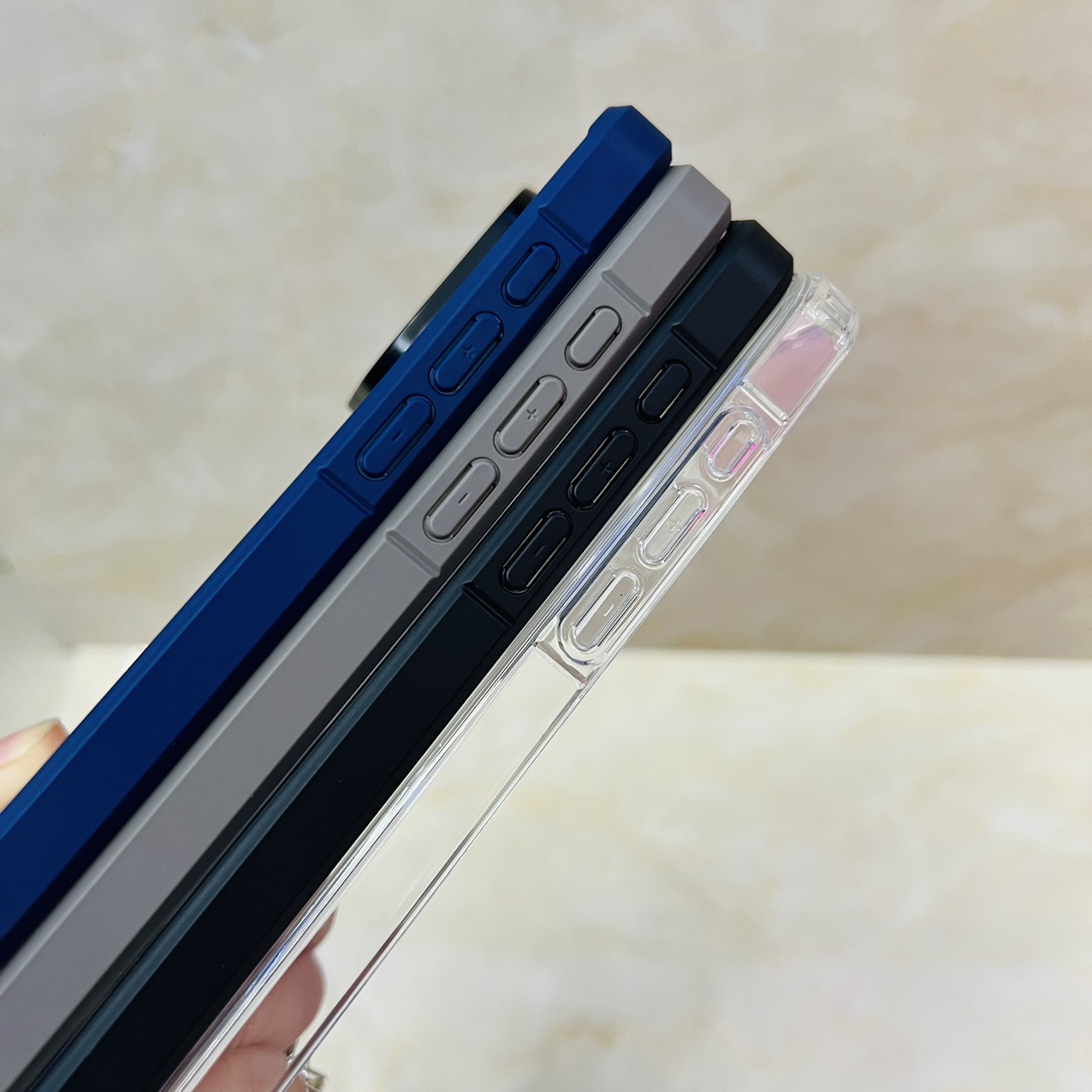 Ốp lưng cho iPhone 15 Pro Max X-Level Ice Crytal trong suốt viền màu- hàng chính hãng